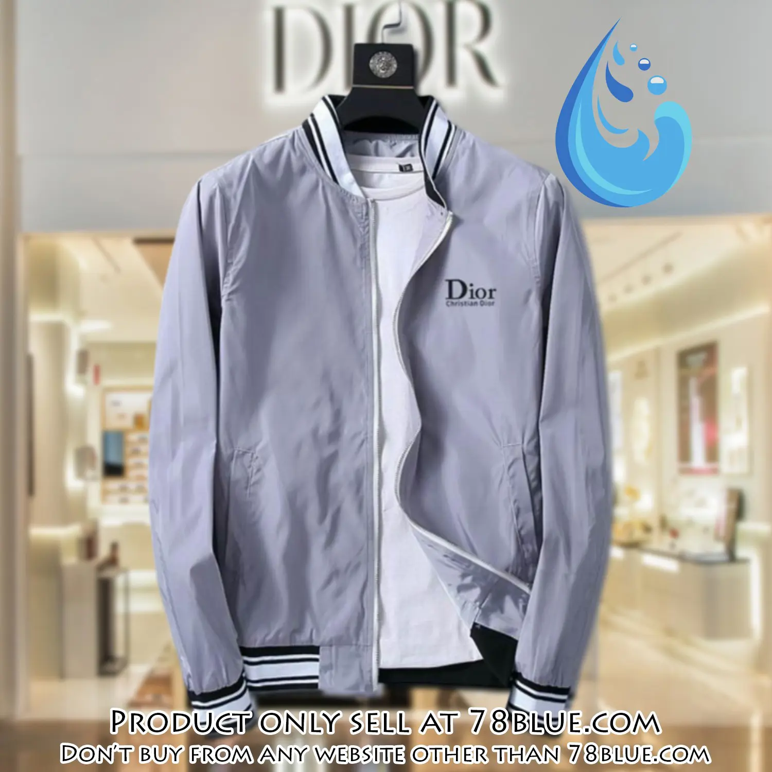 Dior luxury brand varsity zipper jacket vst1063 78b1946845